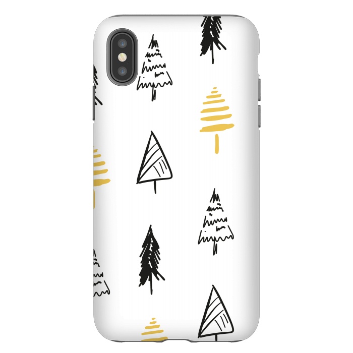 iPhone Xs Max StrongFit trees pattern by haroulita