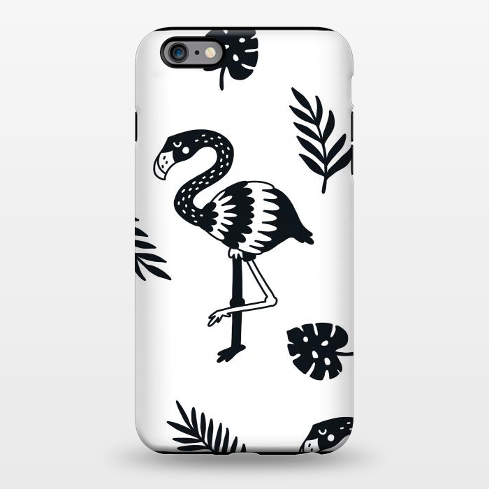 iPhone 6/6s plus StrongFit black white flamingo by haroulita