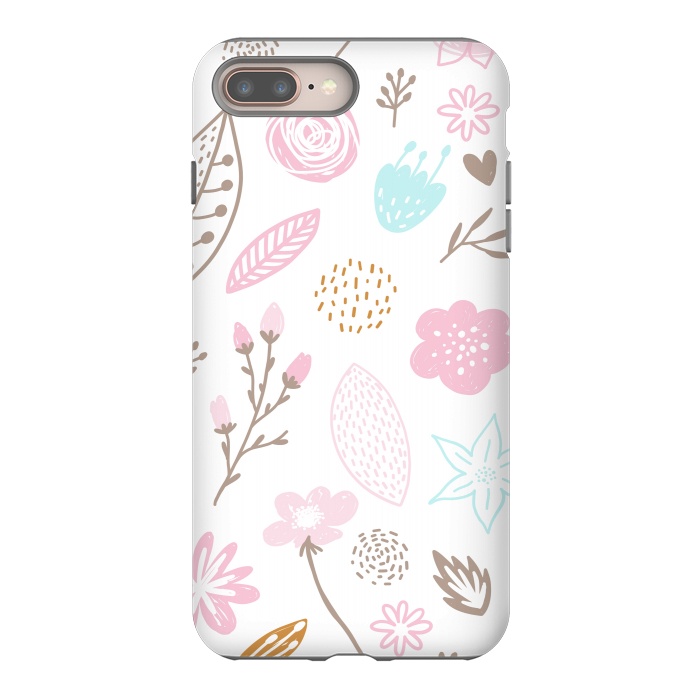 iPhone 7 plus StrongFit multi floral pattern x by haroulita