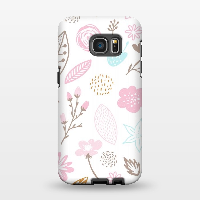 Galaxy S7 EDGE StrongFit multi floral pattern x by haroulita