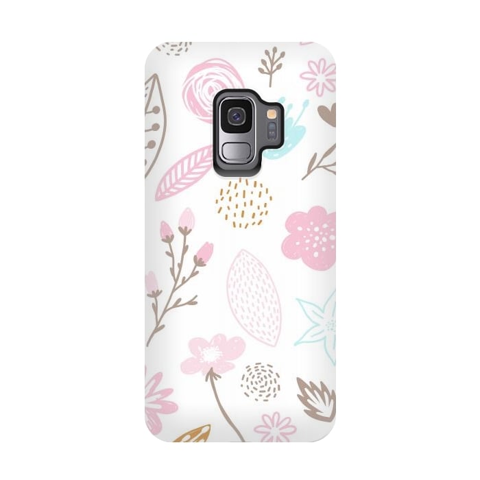 Galaxy S9 StrongFit multi floral pattern x by haroulita