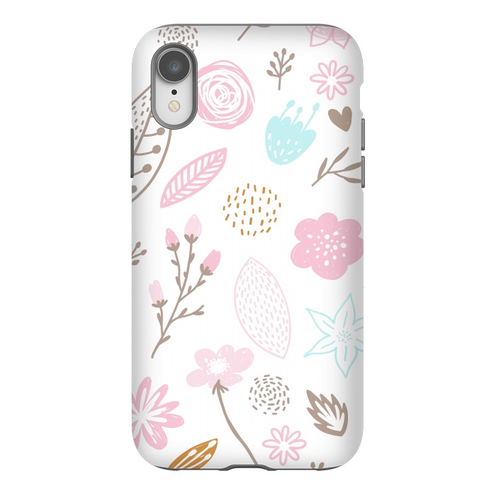 iPhone Xr StrongFit multi floral pattern x by haroulita