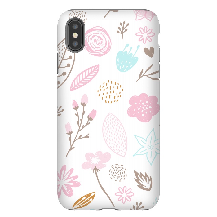 iPhone Xs Max StrongFit multi floral pattern x by haroulita