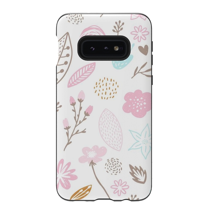 Galaxy S10e StrongFit multi floral pattern x by haroulita