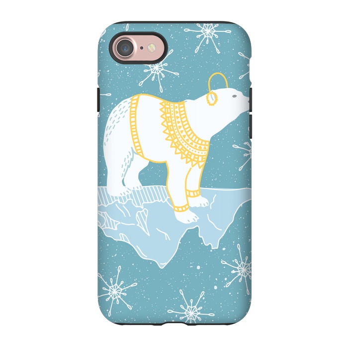 iPhone 7 StrongFit white bear by haroulita
