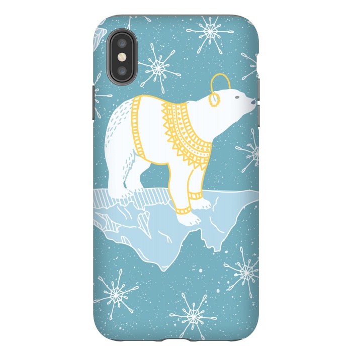 iPhone Xs Max StrongFit white bear by haroulita