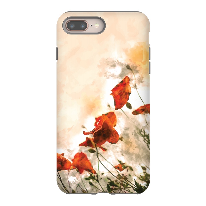 iPhone 7 plus StrongFit Red Poppy II by Creativeaxle