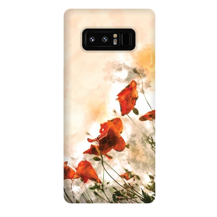 Galaxy Note 8 StrongFit Red Poppy II by Creativeaxle