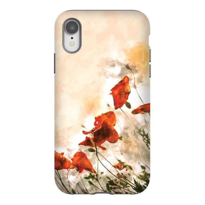 iPhone Xr StrongFit Red Poppy II by Creativeaxle