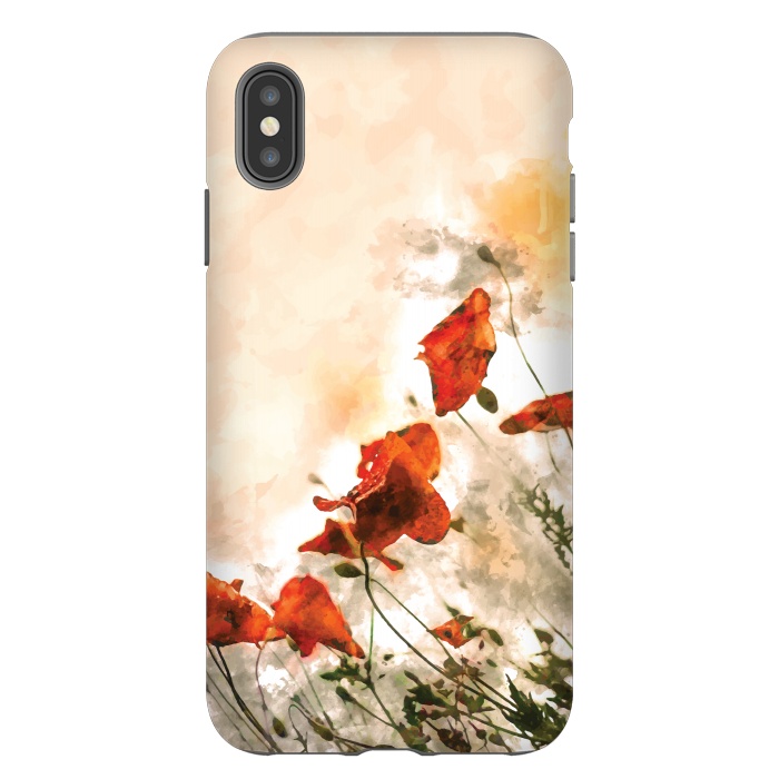 iPhone Xs Max StrongFit Red Poppy II by Creativeaxle