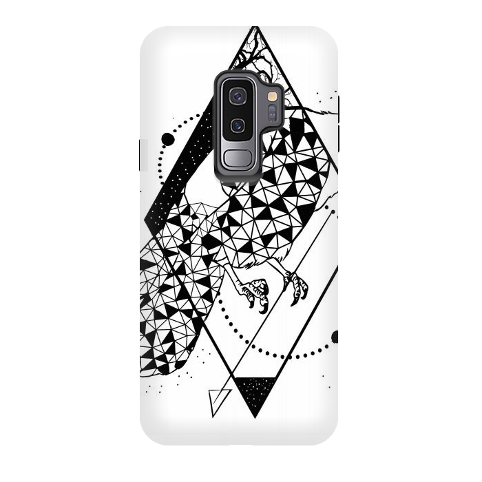 Galaxy S9 plus StrongFit BIRD geometric art by Josie