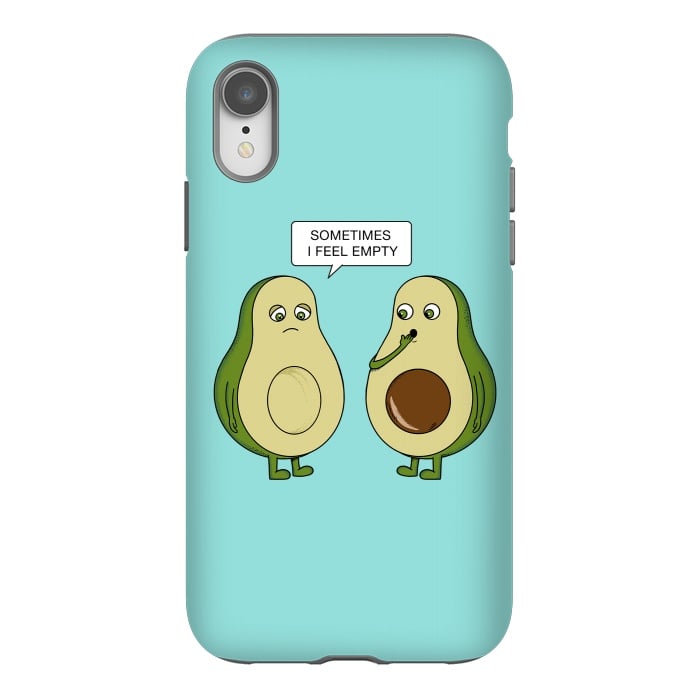 iPhone Xr StrongFit Avocado Empty by Coffee Man