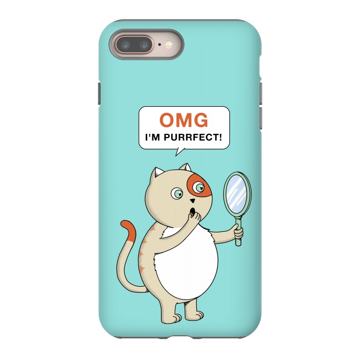 iPhone 7 plus StrongFit Cat Perfect by Coffee Man