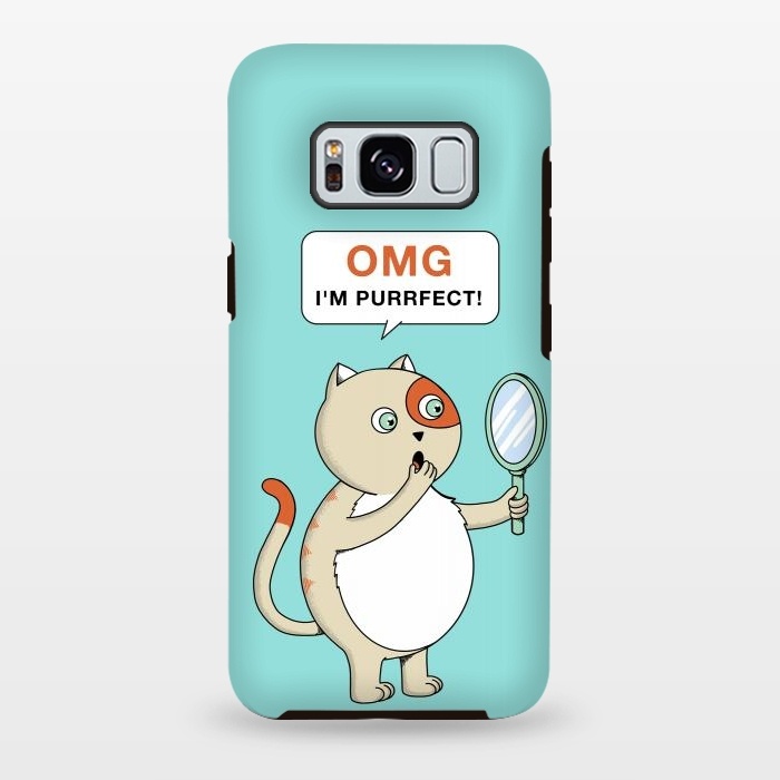 Galaxy S8 plus StrongFit Cat Perfect by Coffee Man