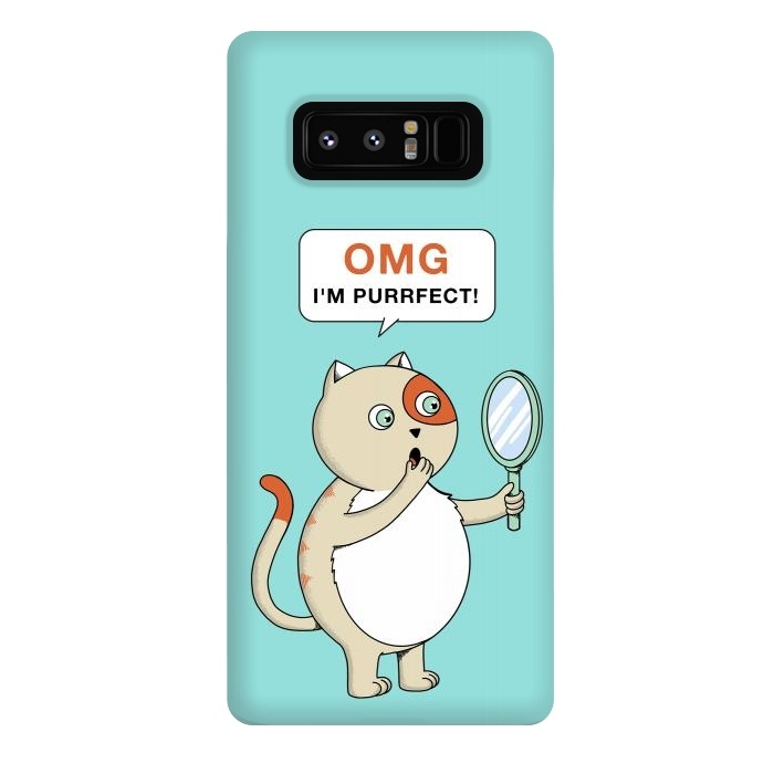 Galaxy Note 8 StrongFit Cat Perfect by Coffee Man