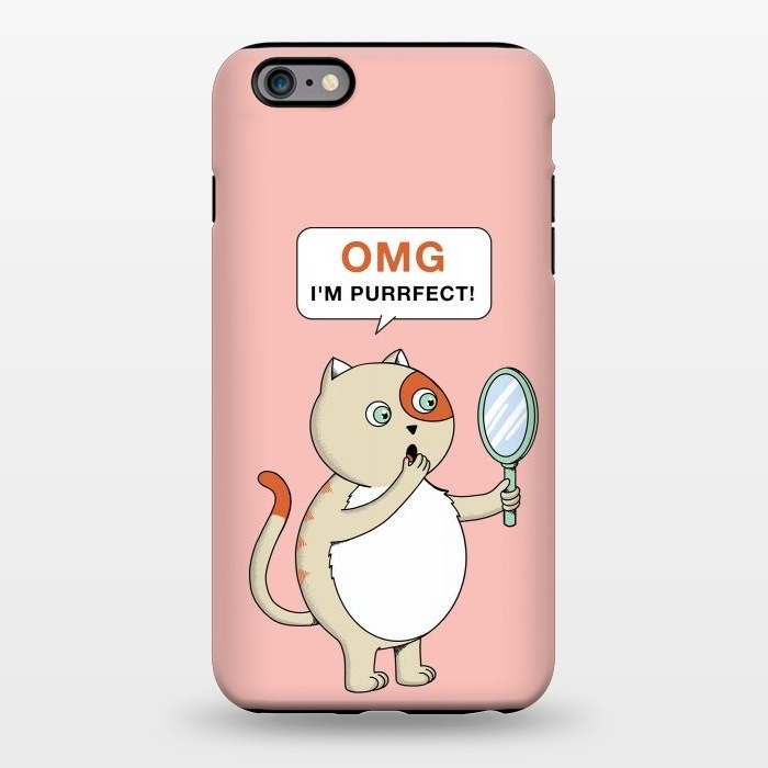 iPhone 6/6s plus StrongFit Cat Perfect Pink by Coffee Man