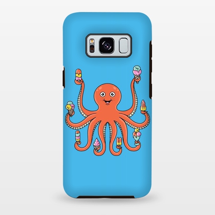 Galaxy S8 plus StrongFit Octopus Ice Creams by Coffee Man