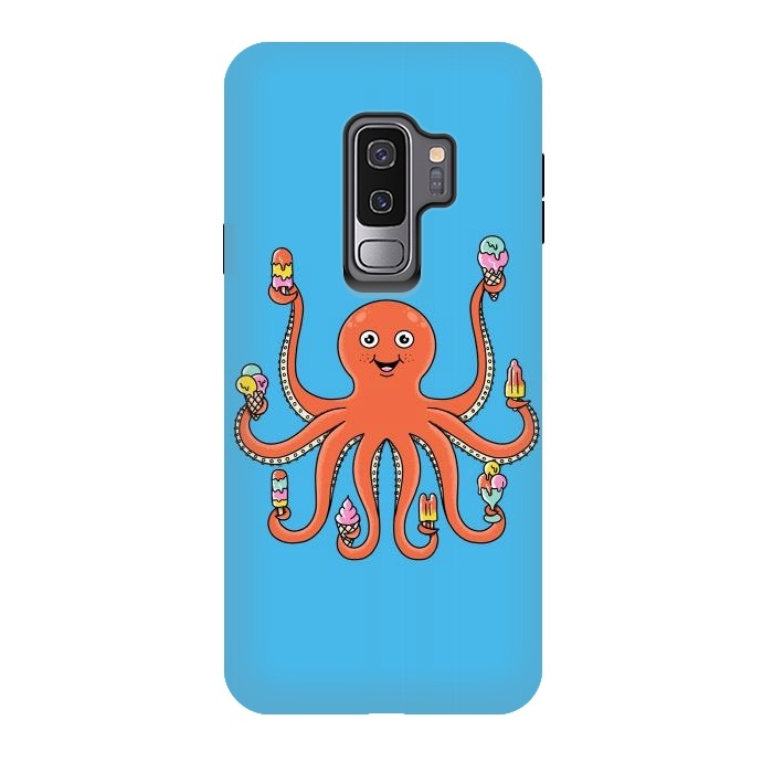 Galaxy S9 plus StrongFit Octopus Ice Creams by Coffee Man