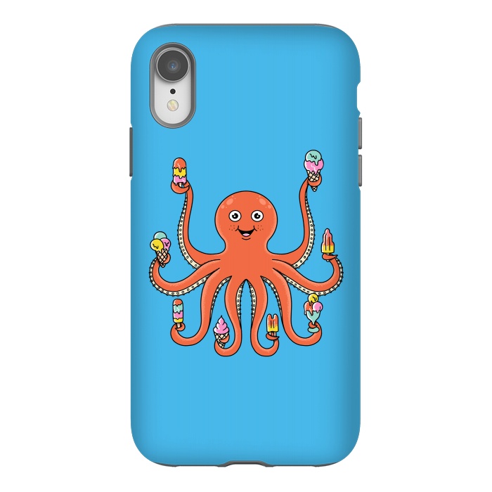 iPhone Xr StrongFit Octopus Ice Creams by Coffee Man