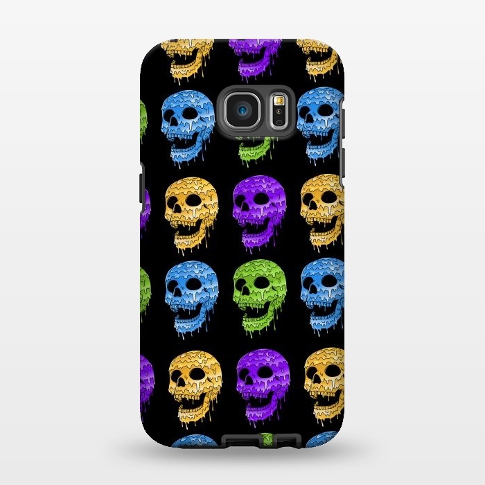 Galaxy S7 EDGE StrongFit Skulls Colors by Coffee Man