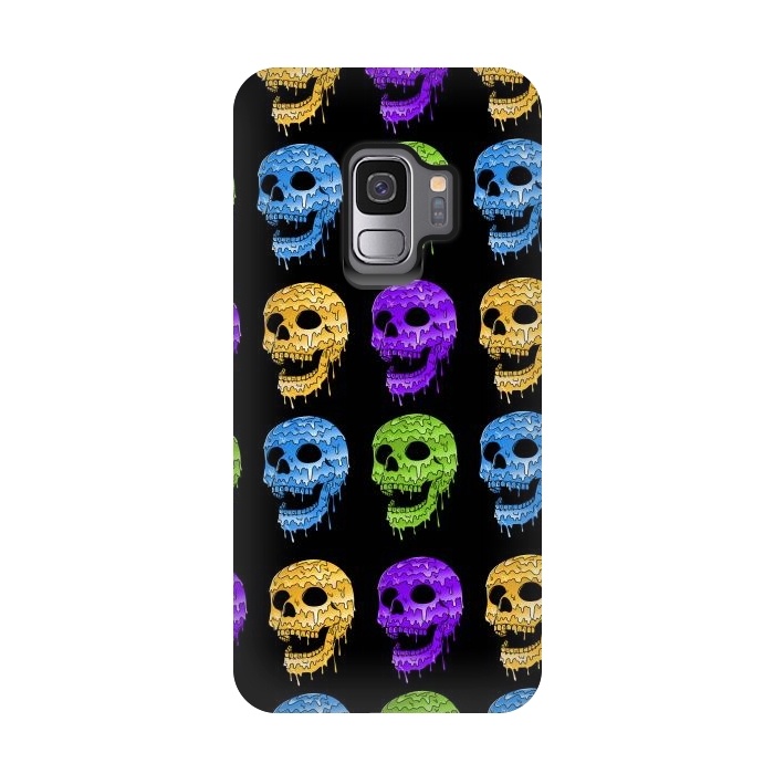 Galaxy S9 StrongFit Skulls Colors by Coffee Man