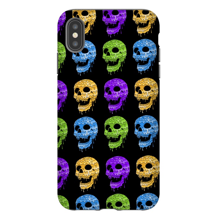 iPhone Xs Max StrongFit Skulls Colors by Coffee Man