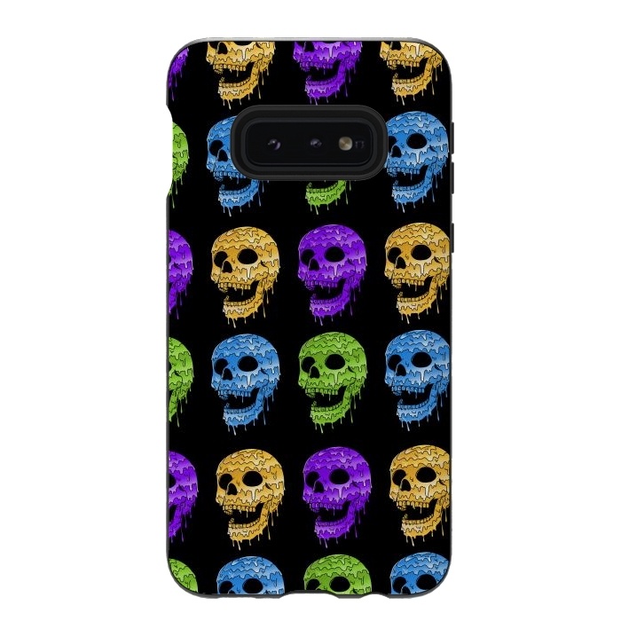 Galaxy S10e StrongFit Skulls Colors by Coffee Man