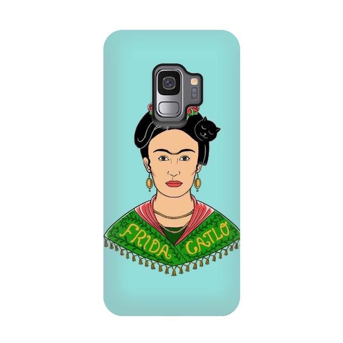 Galaxy S9 StrongFit Frida Catlo by Coffee Man
