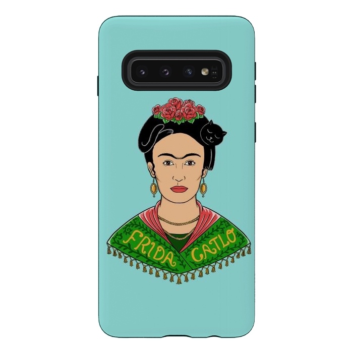 Galaxy S10 StrongFit Frida Catlo by Coffee Man