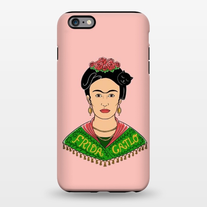 iPhone 6/6s plus StrongFit Frida Catlo Pink by Coffee Man
