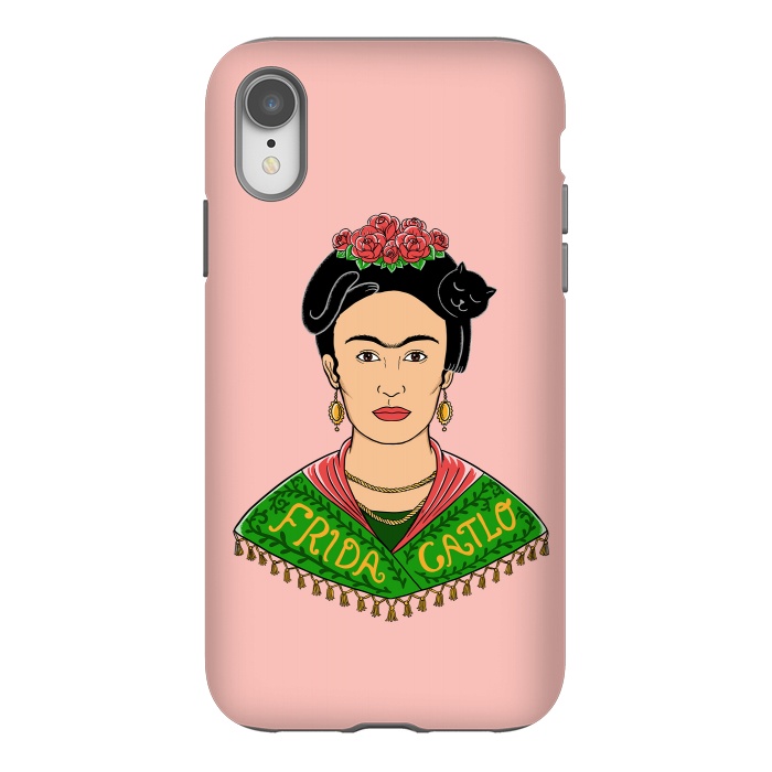 iPhone Xr StrongFit Frida Catlo Pink by Coffee Man