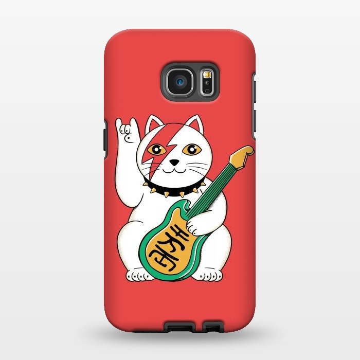 Galaxy S7 EDGE StrongFit Cat Lucky by Coffee Man