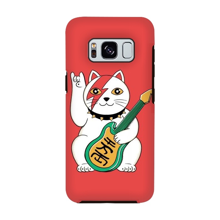 Galaxy S8 StrongFit Cat Lucky by Coffee Man