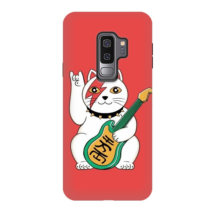 Galaxy S9 plus StrongFit Cat Lucky by Coffee Man