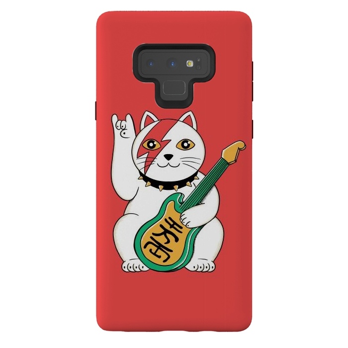 Galaxy Note 9 StrongFit Cat Lucky by Coffee Man