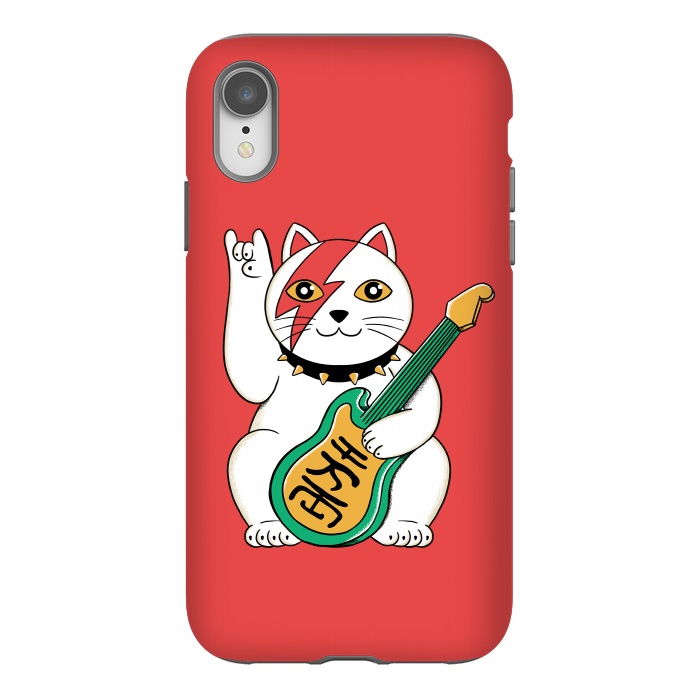 iPhone Xr StrongFit Cat Lucky by Coffee Man