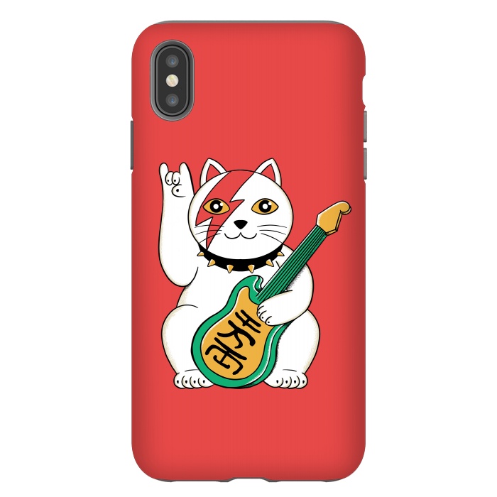 iPhone Xs Max StrongFit Cat Lucky by Coffee Man
