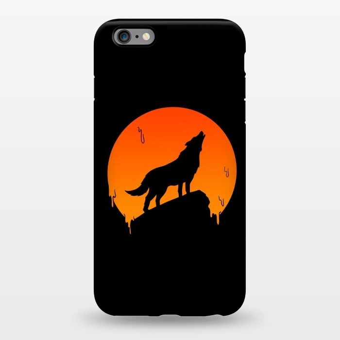 iPhone 6/6s plus StrongFit Wolf and Moon by Coffee Man
