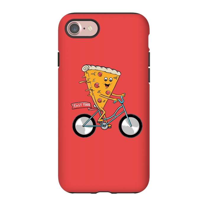 iPhone 7 StrongFit Pizza Fast Food Red by Coffee Man