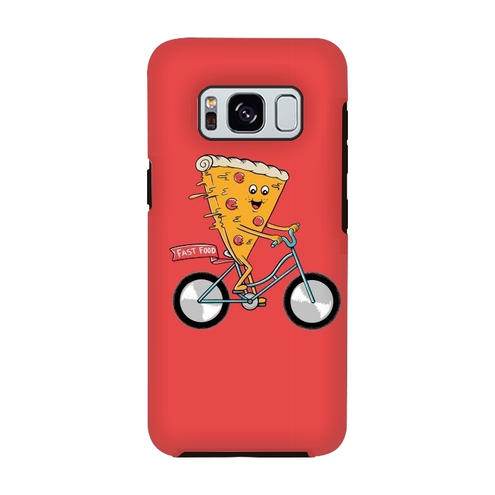 Galaxy S8 StrongFit Pizza Fast Food Red by Coffee Man