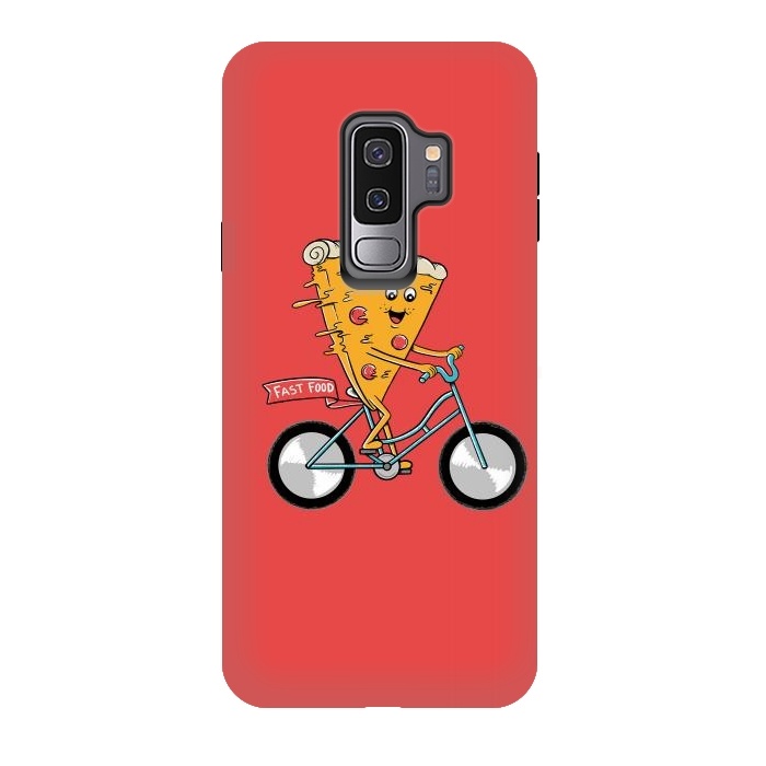 Galaxy S9 plus StrongFit Pizza Fast Food Red by Coffee Man