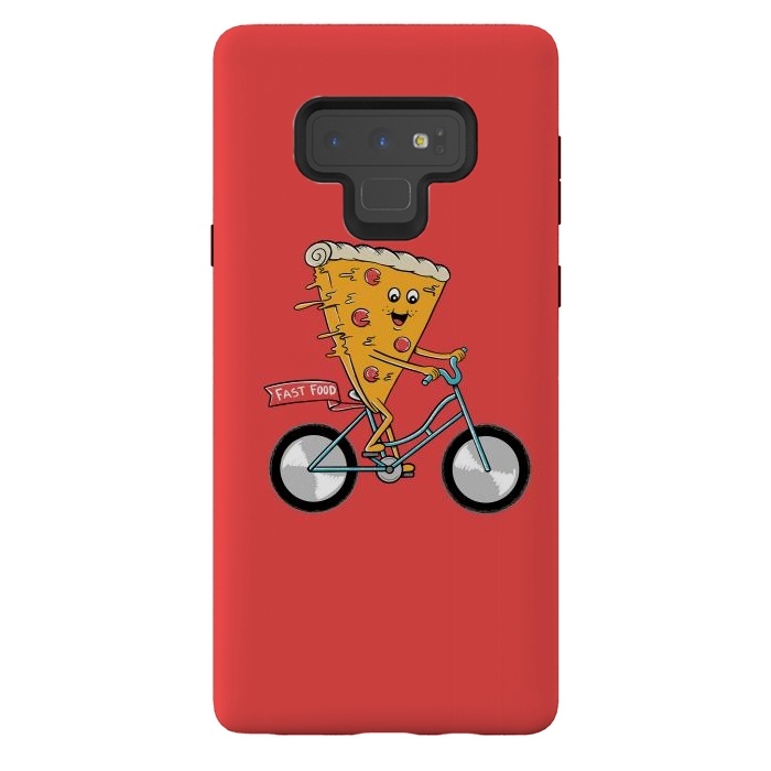 Galaxy Note 9 StrongFit Pizza Fast Food Red by Coffee Man