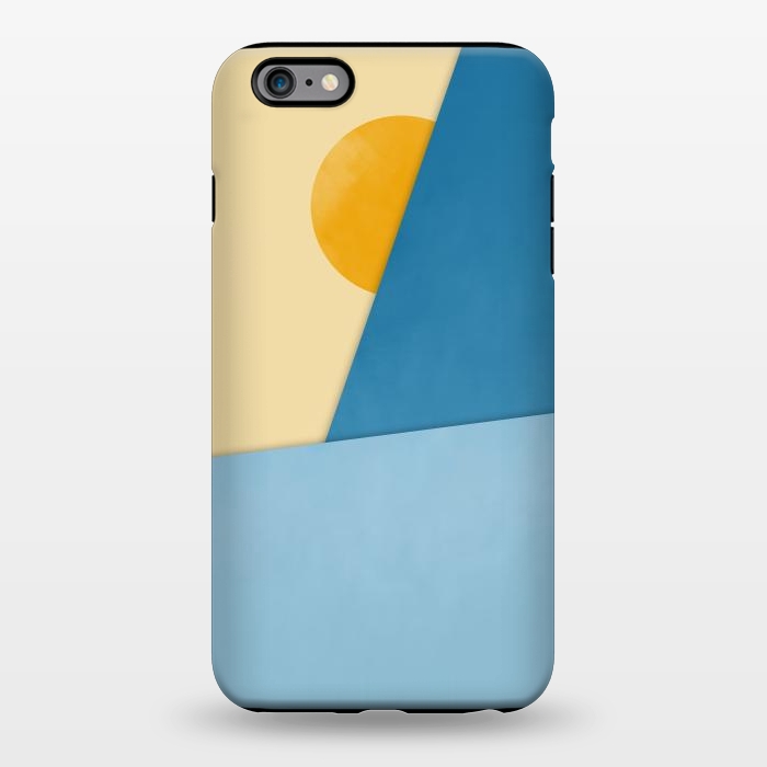 iPhone 6/6s plus StrongFit Blue & Yellow Geometry by Creativeaxle