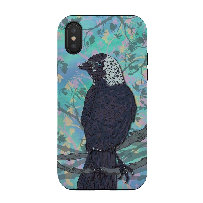 iPhone Xs / X StrongFit Forever Jackdaw by Lotti Brown