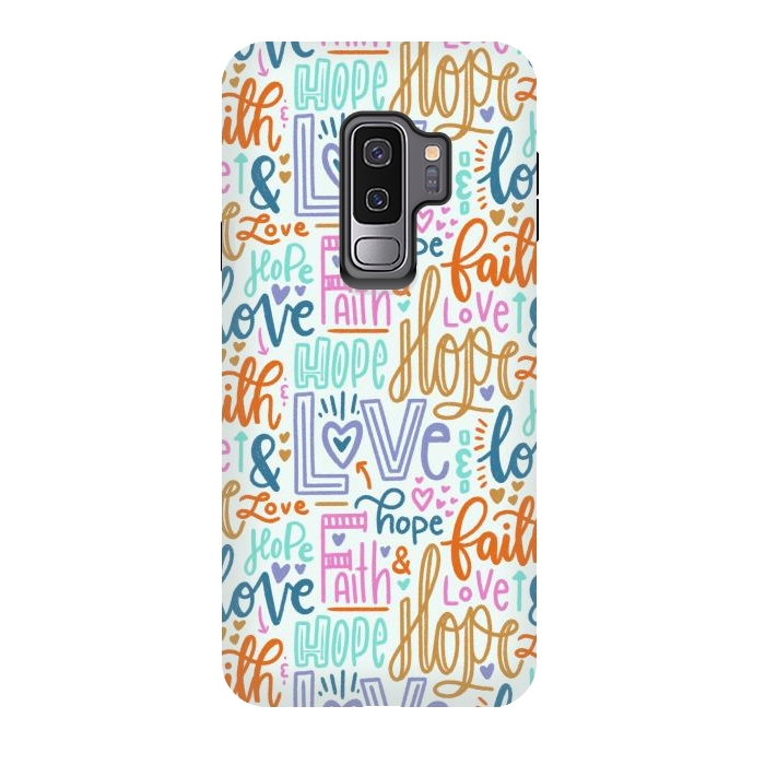 Galaxy S9 plus StrongFit Faith, Hope & Love by Melissa Pedersen