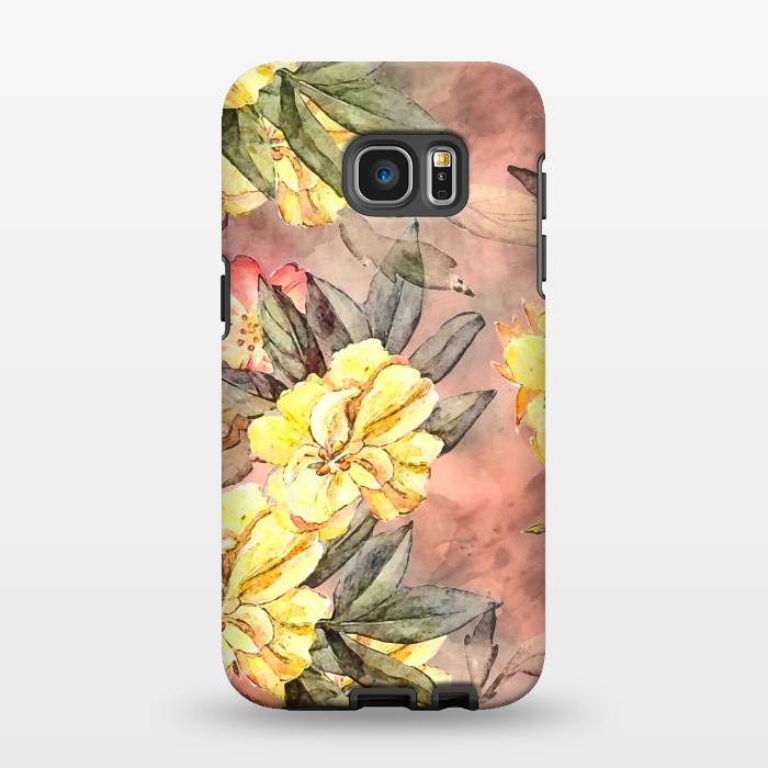 Galaxy S7 EDGE StrongFit Pretty Yellow by Creativeaxle