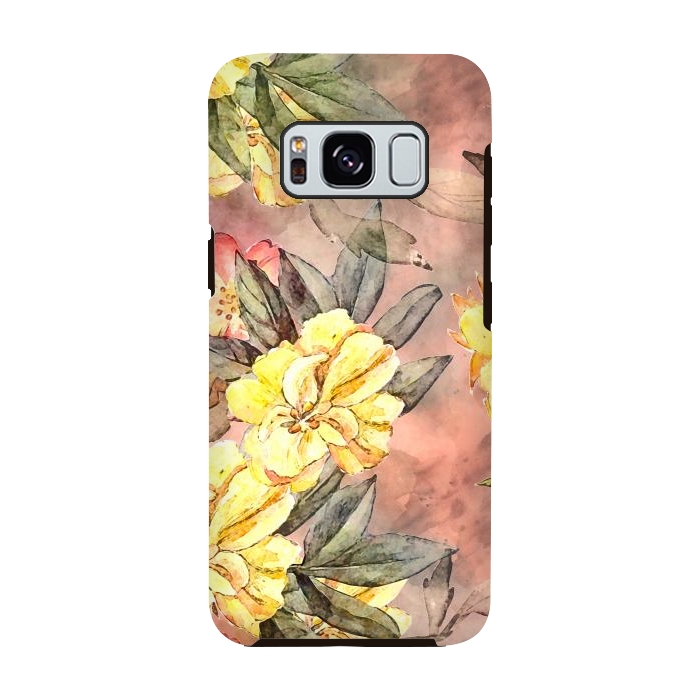 Galaxy S8 StrongFit Pretty Yellow by Creativeaxle