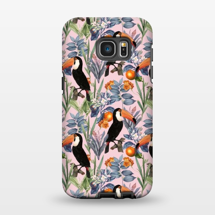 Galaxy S7 EDGE StrongFit Tucan Garden by Uma Prabhakar Gokhale