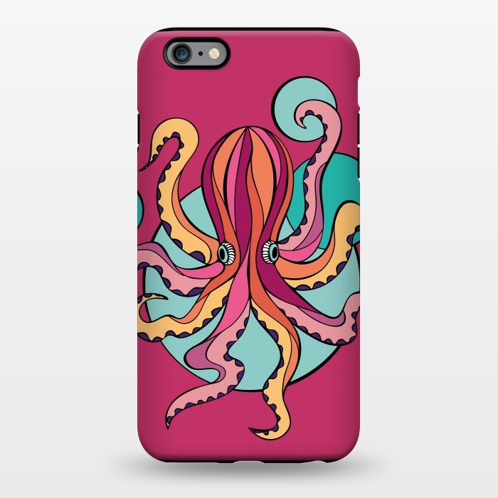 iPhone 6/6s plus StrongFit Pink Octopus III by Majoih