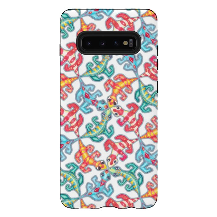 Galaxy S10 plus StrongFit Tickly Tessellation by gingerlique